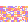 Tile Background 25 Element from Backgrounds Blocks - Rectangular Set