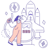 Gas Fees Ethereum Illustration from Bangalore - Pro Set