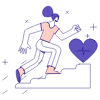 Climbing Stairs 01 Illustration from Bangalore - Pro Set