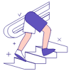 Climbing Stairs 2 Illustration from Bangalore - Pro Set