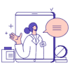 Online Consultation 2 Illustration from Bangalore - Pro Set