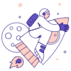Astronaut 2 illustration - Free transparent PNG, SVG. No sign up needed.