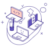 Co Workers Illustration from Bangalore - Pro Set