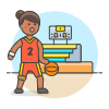 Sports Basketball 11 Illustration from UX Colors Set