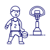 Sports Basketball 19 Illustration from UX Line Set