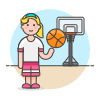 Sports Basketball 2 Illustration from UX Colors Set
