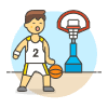 Sports Basketball 21 Illustration from UX Colors Set