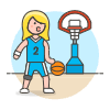 Sports Basketball 22 Illustration from UX Colors Set