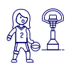 Sports Basketball 22 Illustration from UX Line Set