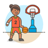 Sports Basketball 23 Illustration from UX Colors Set