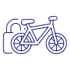 Bike Padlock illustration - Free transparent PNG, SVG. No sign up needed.