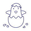 Chick Hatching Illustration from UX Line Set
