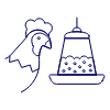Chicken Eating illustration - Free transparent PNG, SVG. No sign up needed.