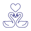 Love Swan Illustration from UX Line Set