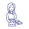 Braille Reading 4 Illustration from UX Line Set