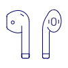 Airpod Bluetooth 2 Illustration from UX Line Set