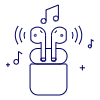 Airpod Bluetooth 4 Illustration from UX Line Set