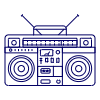 Boombox 3 illustration - Free transparent PNG, SVG. No sign up needed.