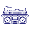 Boombox 4 illustration - Free transparent PNG, SVG. No sign up needed.