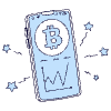 Smartphone Crypto Apps illustration - Free transparent PNG, SVG. No sign up needed.