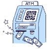 Card Less Withdrawal illustration - Free transparent PNG, SVG. No sign up needed.