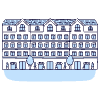 Town House 2 illustration - Free transparent PNG, SVG. No sign up needed.