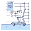 Abandoned Cart Illustration from Bruxelles Duotone Set