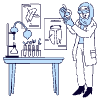 Biologist 5 Illustration from Bruxelles Duotone Set