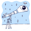 Looking Through A Telescope 1 illustration - Free transparent PNG, SVG. No sign up needed.