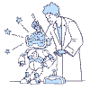 Scientists Working On Robot Computer Brain illustration - Free transparent PNG, SVG. No sign up needed.