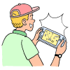 Gaming On Portable Console illustration - Free transparent PNG, SVG. No sign up needed.