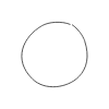 Chat Bubble Circle Plain Non Filled Line Element from Variable Scribbles Set