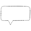 Chat Bubble Horizontal Point Dash Non Filled Line Element from Variable Scribbles Set