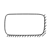 Chat Bubble Horizontal Small Plain Shadow Non Filled Line Element from Variable Scribbles Set