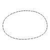 Chat Bubble Oval Plain Dash Non Filled Line Element from Variable Scribbles Set