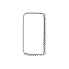 Chat Bubble Vertical Small Plain Shadow Non Filled Line Element from Variable Scribbles Set
