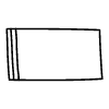 Rectangle Left 1 Non Filled Line Element from Variable Scribbles Set