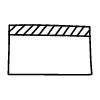 Rectangle Top Non Filled Line Element from Variable Scribbles Set