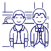 Bus Passengers 1 Illustration from UX Line Set