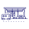 Bus Station illustration - Free transparent PNG, SVG. No sign up needed.