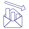 Decreasing Envelope Chart Illustration from UX Line Set