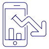 Decreasing Phone Illustration from UX Line Set