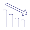 Drecreasing Chart Illustration from UX Line Set