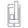 Mobile Phone Chart Illustration from UX Line Set