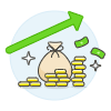 Money Increase Illustration from UX Colors Set