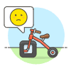Bad Design Bike Illustration from UX Colors Set