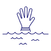 Drowning Hand 2 1 Illustration from UX Line Set