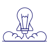 Lightbulb Startup Illustration from UX Line Set