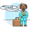 Business Trip 5 Illustration from UX Colors Set
