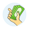Hand Money 3 Illustration from UX Colors Set